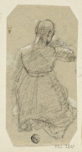 Kniende weibliche Figur, von hinten gesehen von Unknown artist