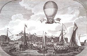Erste Luftüberquerung des Ärmelkanals von Unknown artist