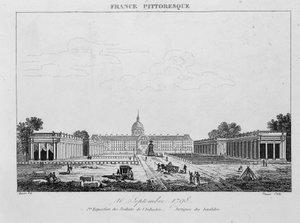 Erste Ausstellung von Industrieprodukten: Portique des Invalides, 10. September von Unknown artist