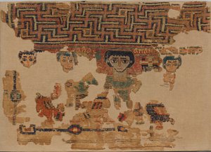 Fragment eines großen Wandteppichs