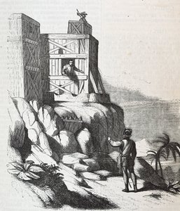 Francisco Roldan spricht mit Adelantado Bartholomew Columbus auf der Insel Hispaniola, in Fort Concepcion im Jahr 1497 von Unknown artist
