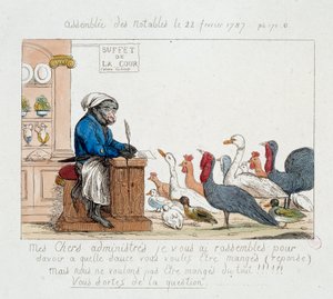 Französische Revolution: „Die Versammlung der Notabeln vom 22. Februar 1787“ von Unknown artist