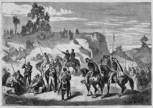 Französische Militärintervention in Mexiko gegen die Truppen des mexikanischen Präsidenten Juarez in der Provinz Cinaloa (Sinaloa) von 1862 bis 1867. In „L