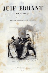 Frontispiz des Romans von Eugène Sue: Der ewige Jude von Unknown artist