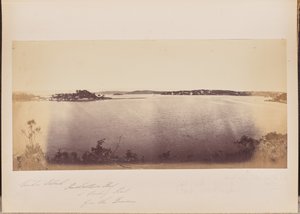 Garden Island, Rushcutters Bay und Darling Point vom Domain von Unknown artist