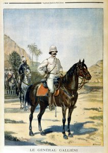 General Galliéni in Madagaskar - in „Le Petit Journal“ vom 11.06.1899. von Unknown artist