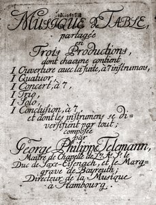 Georg Philipp Telemann. Deutscher Komponist (Magdeburg) von Unknown artist
