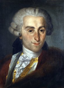 Giovanni Battista Sammartini 1700-1775. Italienischer Komponist. Anonymes Gemälde. Bologna civico museo Bibliografico Musicale