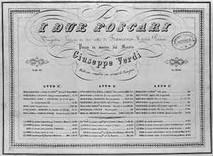Giuseppe Verdi: Notenblatt für Klavier der Oper 