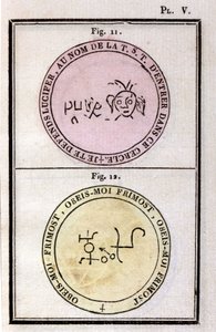 Grimoire von Papst Honorius zur Beschwörung von Dämonen. Ausgabe von 1760 von Unknown artist