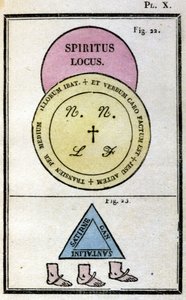 Grimoire von Papst Honorius zur Dämonenbeschwörung. Ausgabe von 1760. von Unknown artist