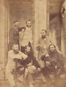 Gruppenporträt von Militärs, Indien