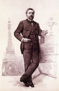 Gustave Eiffel, französischer Ingenieur (1832-1923). von Unknown artist