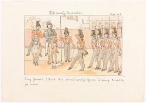 Halbjährliche Inspektion, aus Szenen des Lebens in einem Infanterieregiment von Unknown artist