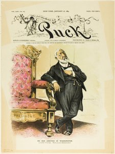Er ist in Washington angekommen, aus Puck von Unknown artist