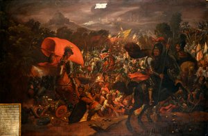 Hernan Cortes flieht aus der aztekischen Hauptstadt von Unknown artist