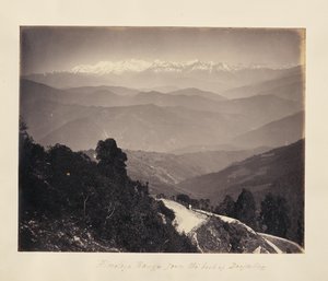 Himalaya-Gebirge von der Rückseite von Darjeeling