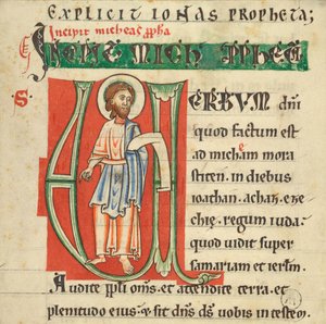 Historisierte Initiale aus einer Bibel von Unknown artist