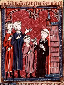 Geschichte des kanonischen Rechts: Zwei Eltern bringen ihren Sohn in ein Kloster