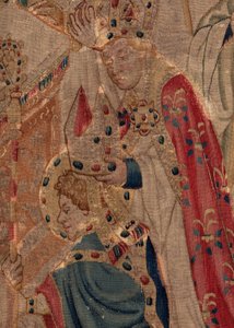 Geschichte von St. Piat und St. Eleuthère, Szene 10: St. Eleuthère wird zum Bischof geweiht (Detail)
