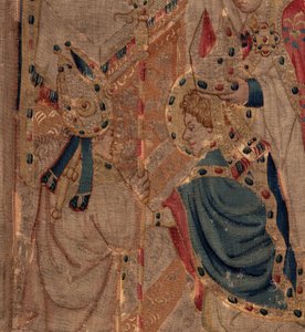 Geschichte von St. Piat und St. Eleuthère, Szene 10: St. Eleuthère wird zum Bischof geweiht (Detail)