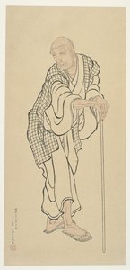 Hokusai als alter Mann von Unknown artist