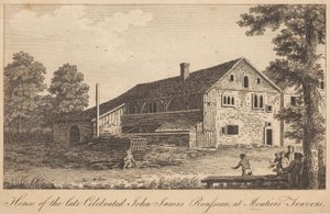 Haus des verstorbenen berühmten John James Rousseau in Moutiers-Travers von Unknown artist