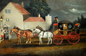 Hull und London Royal Mail Coach, ca. 1860 von Unknown artist