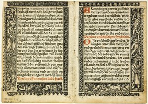 Illustration aus Hortulus animae, Tafel 31 aus Holzschnitten aus Büchern des XVI. Jahrhunderts von Unknown artist
