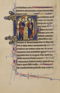Initiale D: David und Christus