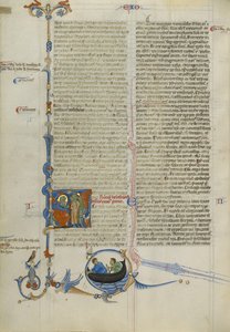 Initiale H: Moses spricht zu den Israeliten von Unknown artist