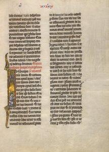 Initiale I: Heiliger Johannes der Evangelist von Unknown artist
