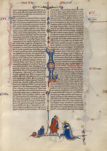 Initiale L: Esther vor König Ahasverus von Unknown artist