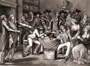 Innenraum des Revolutionären Komitees. ca. 1794