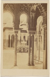 [Innenansicht der Säulen, die Alhambra] von Unknown artist