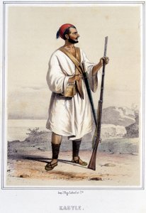 Kabyle in Algier in der zweiten Hälfte des 19. Jahrhunderts.