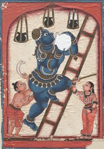 Krishna stiehlt Quark von Unknown artist