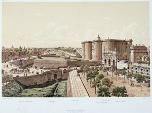 Die Bastille im Jahr 1740 (das Gefängnis) - aus „Paris à travers les âges“, Ende 19. Jahrhundert von Unknown artist
