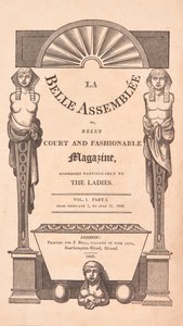 La Belle Assemblée, Titelseite