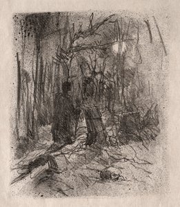 Der Friedhof von Busk von Unknown artist