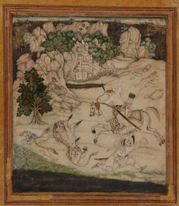 Landschaft – eine Jagdszene