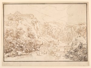 Landschaft mit Kühen