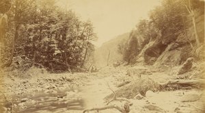 [Landschaft mit einem Fluss, möglicherweise in Südamerika]