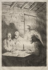 Das Abendessen bei Misère von Unknown artist