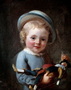 Le petit garçon au puppantin von Unknown artist