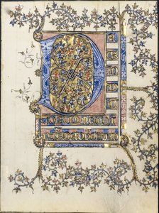 Blatt aus einem Stundenbuch: Initiale D
