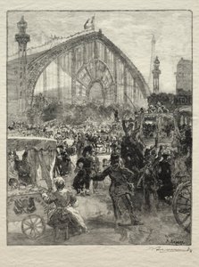 Verlassen der Ausstellung von 1889 von Unknown artist