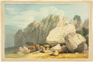 Leigh Tor Felsen bei Poundsgate, in der Nähe der New Bridge am Dart, Devon von Unknown artist