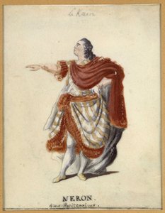 Lekain (Henri Louis Cain (Henri-Louis Le Kain) (1729-1778) als Nero in Racines „Britannicus“ von Unknown artist