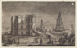 Die Beobachtung der Sterne - in „Astronomische Tabellen der Sonne, des Mondes, der Planeten, der Fixsterne und der Satelliten von Jupiter und Saturn“ von Cassini, Imprimerie Royale, Paris von Unknown artist